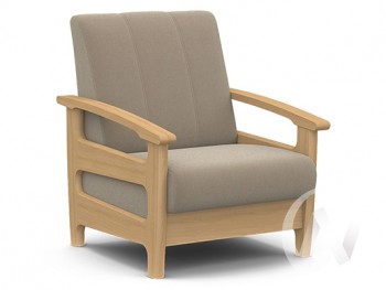 Кресло для отдыха Омега (бук лак/CATANIA LATTE) в Линёво - linyovo.mebel54.com | фото