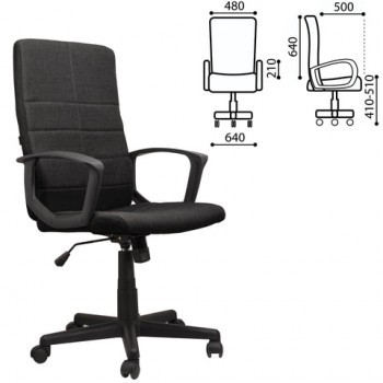Кресло офисное BRABIX Focus EX-518 (черный) в Линёво - linyovo.mebel54.com | фото