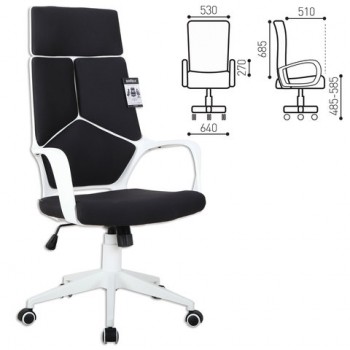 Кресло офисное BRABIX Prime EX-515 (черная ткань) в Линёво - linyovo.mebel54.com | фото
