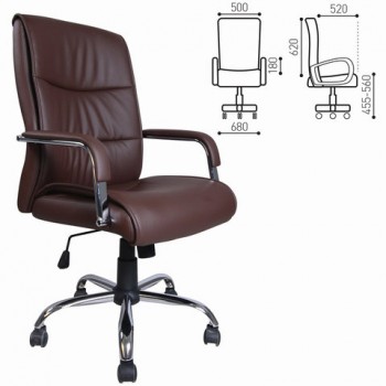 Кресло офисное BRABIX Space EX-508 (коричневый) в Линёво - linyovo.mebel54.com | фото