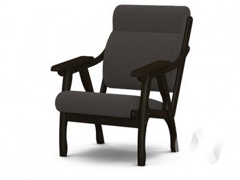 Кресло Вега-10 (венге лак/ULTRA GRAFIT) в Линёво - linyovo.mebel54.com | фото