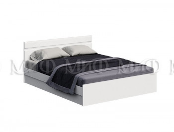 Кровать Нэнси New 1,4м (Белый/белый глянец) в Линёво - linyovo.mebel54.com | фото