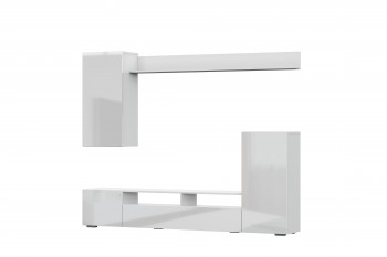 Мебель для гостиной МГС 4 (Белый/Белый глянец) в Линёво - linyovo.mebel54.com | фото
