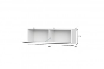 Модульная система "Токио" Шкаф навесной Белый текстурный в Линёво - linyovo.mebel54.com | фото
