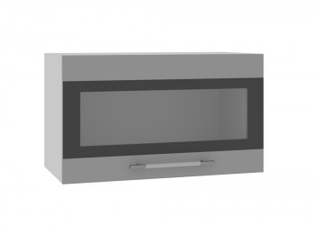 Ройс ГПГСФ 600 Шкаф верхний горизонтальный (Графит софт/корпус Серый) в Линёво - linyovo.mebel54.com | фото