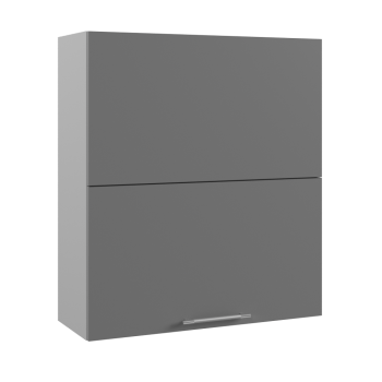 Ройс ПГПМ 800 Шкаф верхний Blum Aventos HF (Графит софт/корпус Серый) в Линёво - linyovo.mebel54.com | фото