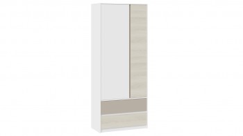 Шкаф для одежды комбинированный «Сканди» Дуб Гарден/Белый/Глиняный серый в Линёво - linyovo.mebel54.com | фото