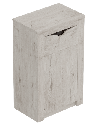 Тумба с дверцей и ящиком Соренто Дуб бонифаций/Кофе структурный матовый в Линёво - linyovo.mebel54.com | фото